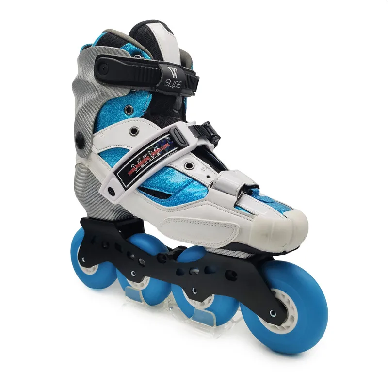 Original WINTASK Glass Fiber Professional Slalom Inline Skates Shoes with Thicker Boots FSK Roller Skating Shoes 76 80mm ABEC-9