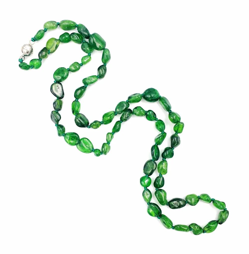 Ожерелье из бисера 18 дюймов/45 см|bead necklace|natural stonemagnet necklace clasp |
