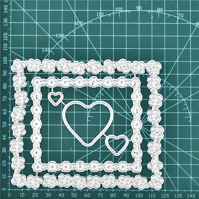 

Eastshape Flower Heart Frame Metal Cutting Dies Blossom Stencils for DIY Scrapbooking Decoration Embossing Handcraft Die Cut