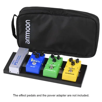 

DB-1 Mini Aluminum Alloy Guitar Pedal Board with Carrying Bag Tapes