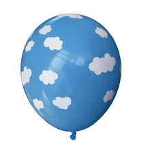 

New Blue White Cloud Balloons For Boy Girl Gender Reveal Hawaii Theme Kids Birthday Party Children's Day Supplies Air Globos