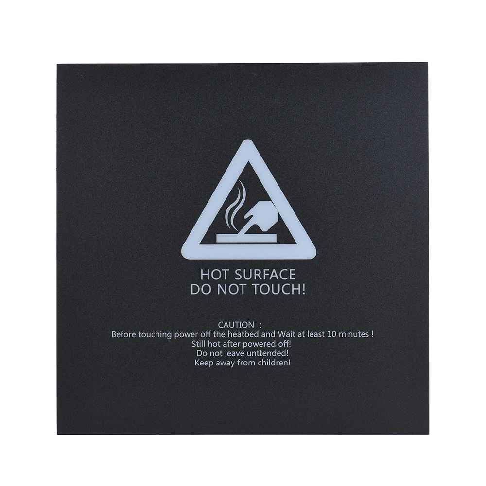 

1pc 200 * 200mm Adhesive Heat Bed Tape Sticker Build Surface Cover Square Sheet Black 3D Printer Parts