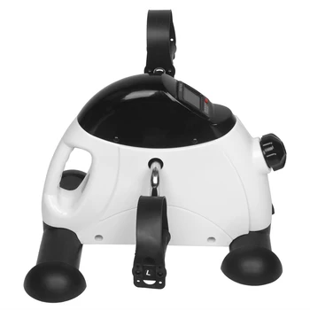 

Mini Exercise Bike Abs Adjustable Pedal Resistance Light Weight Multi Function Home Use Hands/feet Trainer With LCD Screen White