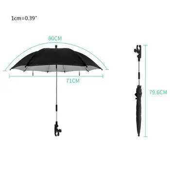 

Stroller Parasol Protable Foldable Pram Shade Umbrella Baby Carriage Accessories H55B