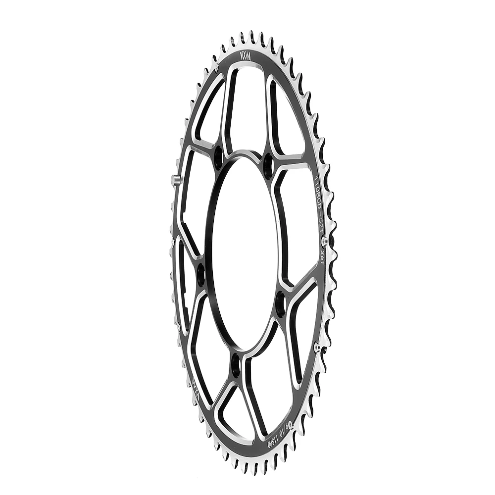 Bike Crankset VXM Bicycle Double Chainring 110BCD 34T 50T 36T 52T 39T 53T Road Bike Crankset Riding Disc Aluminum Chainwheel Folding Bike Disc