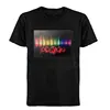 Birthday Party 100% Cotton Led Light Up El Panel T-shirt Music Activated Flashing El Panel T-shirt 1