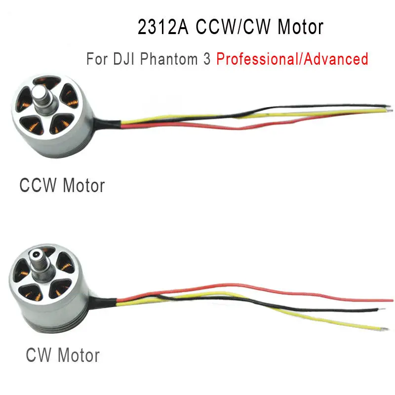 

Original 2312A Brushless Motor for DJI Phantom 3 Pro Advanced 3A 3P 3S SE Drone CW CCW Engine Accessories Kits Repair parts