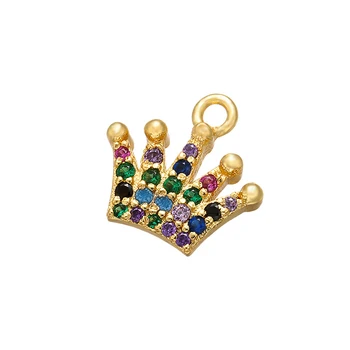 

ZHUKOU crystal brass snowflake pendant starfish pendant for women DIY necklace earrings jewelry accessories model: VD535