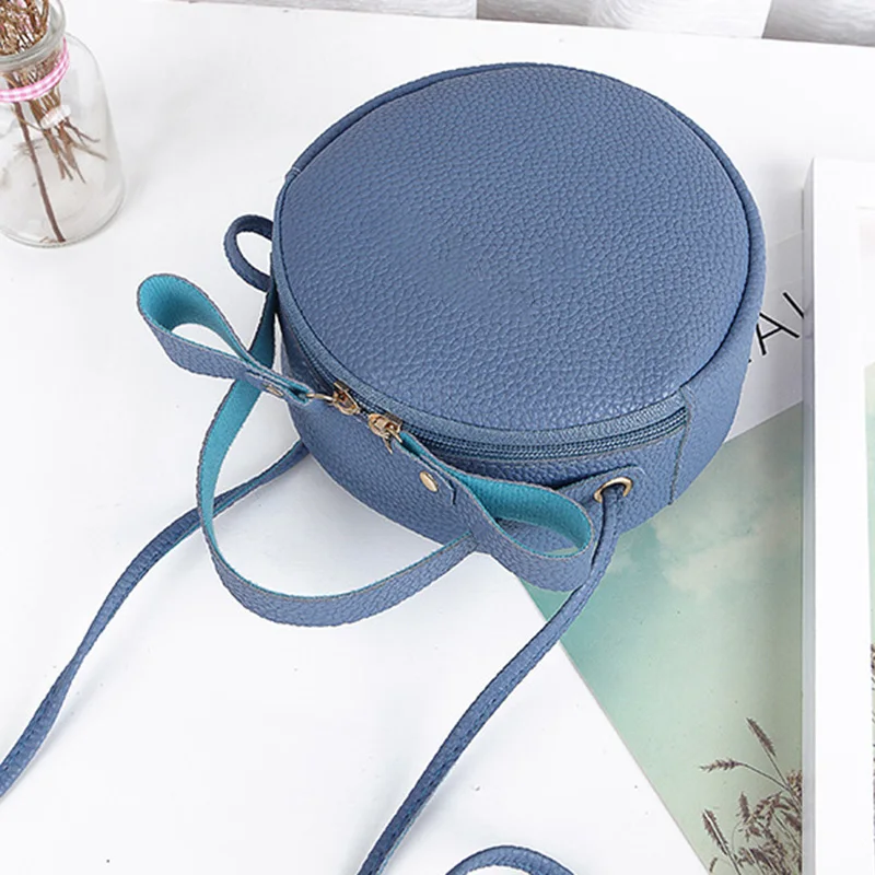 

2022 Fashion Women Handbag Small Round Circle Bag Girl Cute Shoulder Messenger Bag DSA1