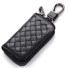 Стиль модная плетеная ткань ключ Мужская Женская универсальная натуральная кожа ключ автомобиля напрямую от производителя продажи