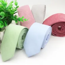 Брендовые новые милые Галстуки шириной 6 см, однотонные цветные мужские повседневные Галстуки, хлопок, вечерние, свадебные аксессуары, подарок