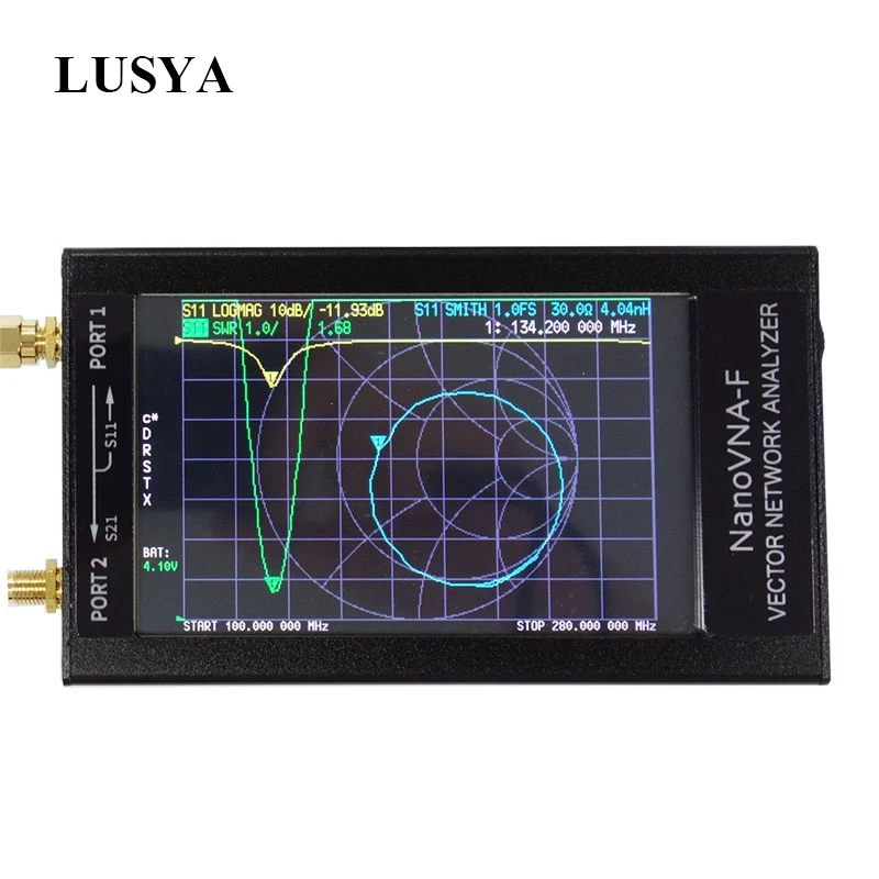 Векторный анализатор сети NanoVNA F обновленная версия 4 3 дюйма IPS TFT LCD HF VHF UHF 50k 1 ГГц