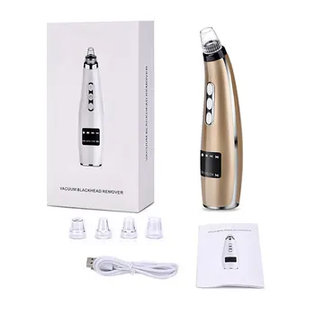 

Portable USB Rechargeable Pores Vacuum Electric Face Pore Cleaner Blackhead Remover Acne Suction Facial Cleaning Tool