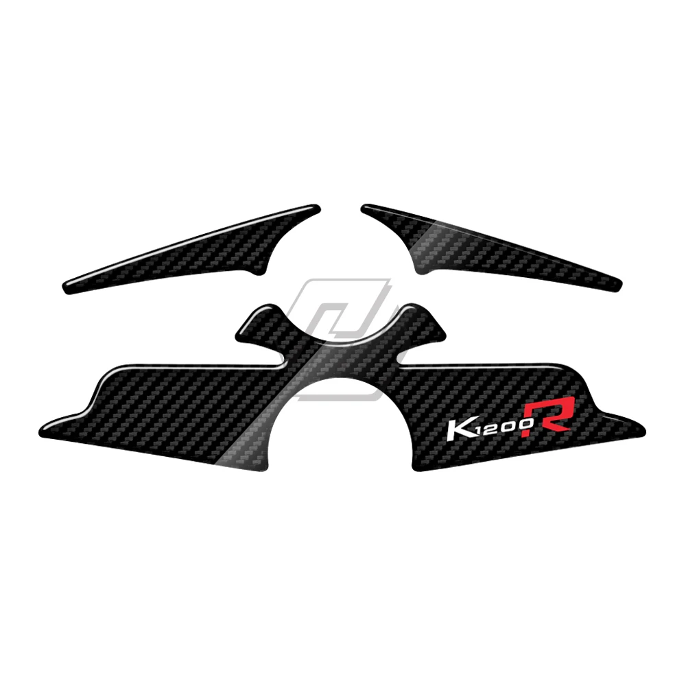 For K1200R Sport Version UP To 2010 3D Carbon-look Upper Triple Yoke Defender