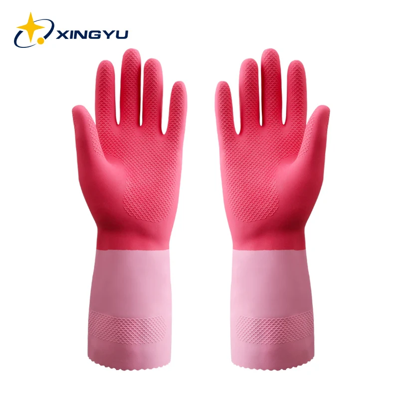 non slip work boots Xingyu kitchen dish washing gloves household dishwashing gloves rubber gloves for washing clothes cleaning gloves for dishes insecticide respirator Safety Equipment