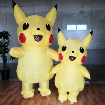 

Pikachu Inflatable Costume cosplay suit Pikachu costume for Adult Women Men Halloween Party Carnival Cosplay Fancy Dress