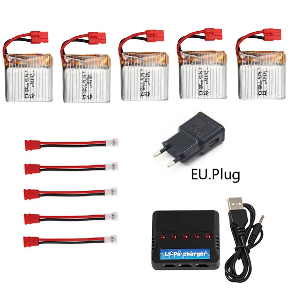 Аккумулятор lipo 3 7 в 380 мА · ч с зарядным устройством 5 1 для SYMA X21 X21W запасные части