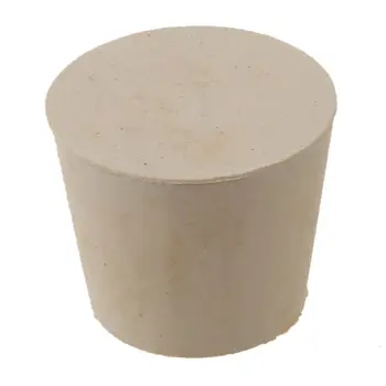 

New Rubber Stopper Bungs Laboratory Solid Hole Stop Push-In Sealing Plug 4# 19*26mm