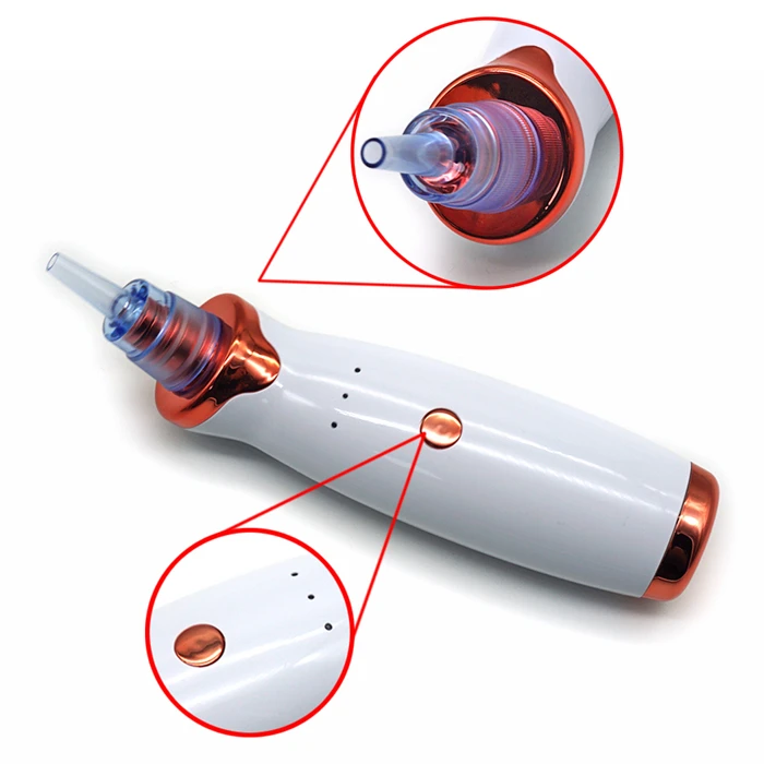 

2019 Hot selling facial pore deep cleaning electric rechargeable lithium battery vacuum suction blackhead remover vacuum