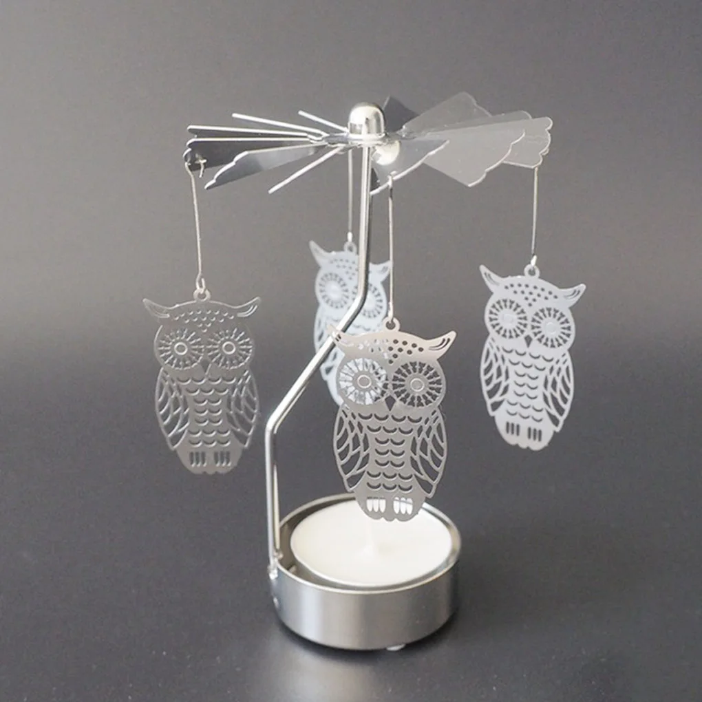 Portacandele Tea Light a carosello rotante rotante, regalo per lei, regalo per lui - Italia