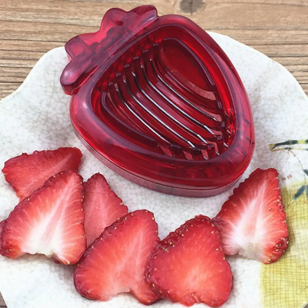 

Kitchen Mini Strawberry Slicer Cutter Gadgets Kitchen Tool Mini Slicer Cut Stainless Steel Blade Craft Fruit Tools