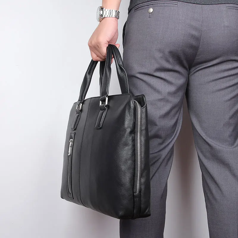 Мужской портфель, ручные сумки из натуральной кожи, мужская повседневная сумка для путешествий, сумка через плечо, мужские сумки 14 дюймов, сумка для ноутбука