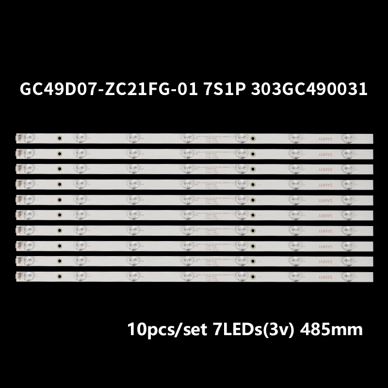 10 шт. светодиодные ленты для подсветки Ph ilips 49PUF6261/T3 | Лампы и освещение