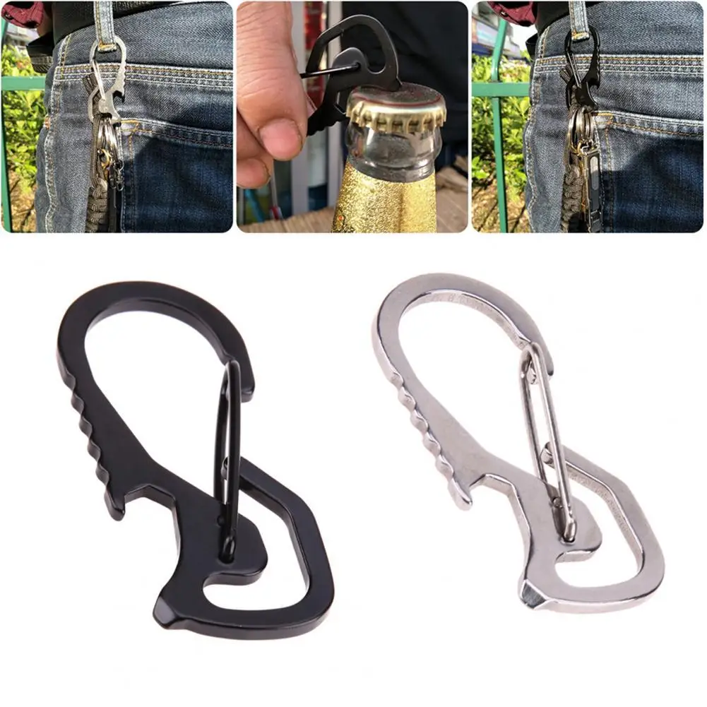 Carabiner Clips Key Chain Clip Carabiner Belt Clip Multi Function Tool Outdoor Carabiner Cap Lifter Hex Driver Bottle Opener