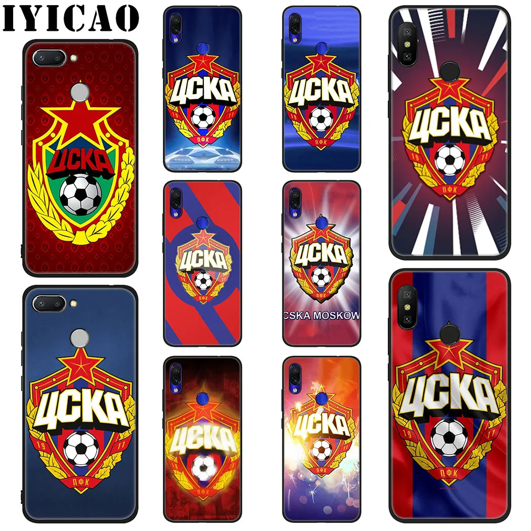 Мягкий силиконовый чехол IYICAO PFC ЦСКА для Xiaomi Redmi K20 6 Pro 7 7A 6A 5 Plus 5A 4A 4X S2 Go|Бамперы| |