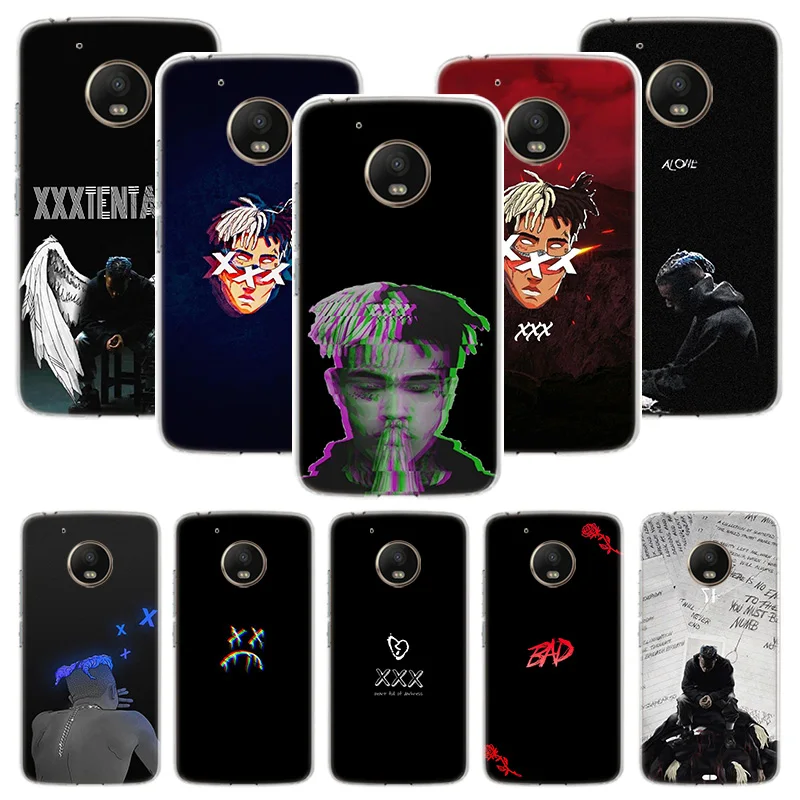 Черный чехол для телефона XXXTentacion Bad Dark Motorola Moto G9 G8 G7 G6 E6 E5 Plus Power Play + One Action Macro Fusion |