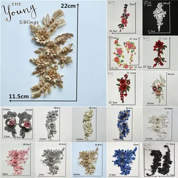 

Exquisite Flower Embroidery Lace Collar Sewing Applique DIY Lace Neckline Wedding Dress Decoration Accessories Scrapbooking