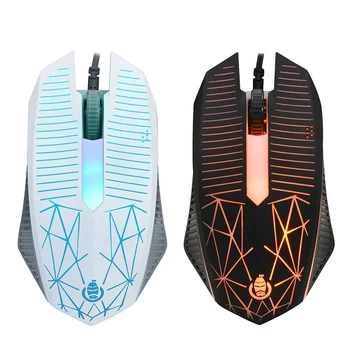 

Shipadoo S600 Wired Mouse, Business Home Office Game Dazzling Glowing Starry Sky Version Cracked USB Mouse