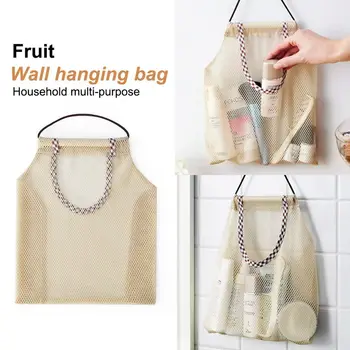 

Kitchen vegetable storage bag home multi-purpose creative fruit wall hanging bag hanging onion garlic storage bag