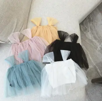 

2020 Hot Selling Baby Girls Voile Vest Summer Kids Girls Vests 1-7Years