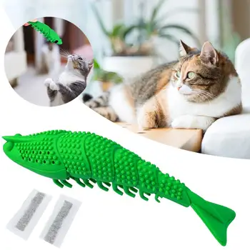 

1pc Pet Toothbrush Cat Shrimp Toothbrush Pet Eco-Friendly Silicone Molar Stick Teeth Cleaning Toy Bad Breath Tartar Teeth Care