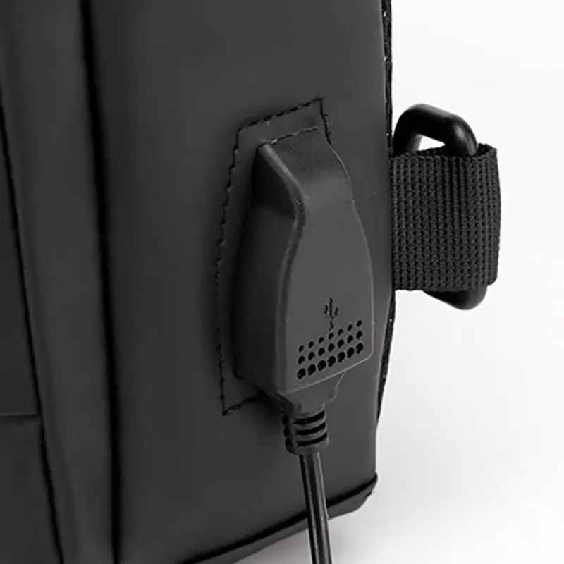 

New City Walk USB Filled Flat Bag Multi-function Shoulder Diagonal Multi-layer Storage Chest Bag Small Backpack