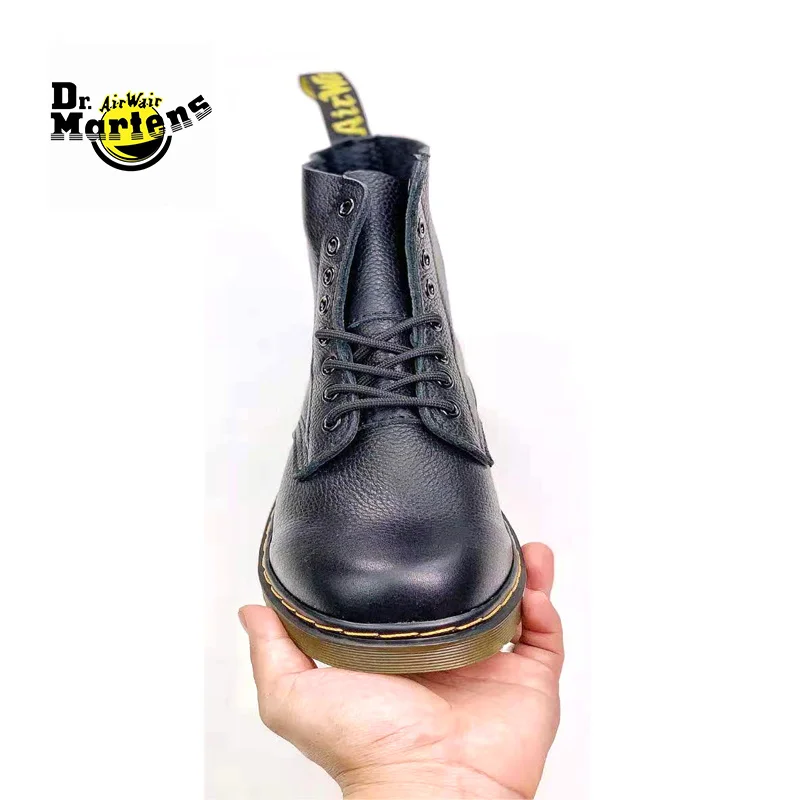 Dr.Martens Men and Women Classics 1460 PASCAL Lychee Soft Genuine Leather Doc Martin Ankle Boots Unisex Wearable Casual Shoes |