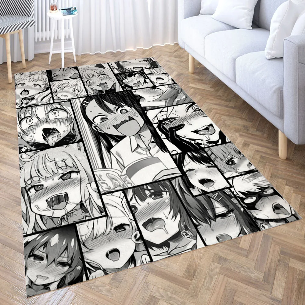Постер Ahegao 2 ковер для гостиной 3D искусственный игровой коврик подростков