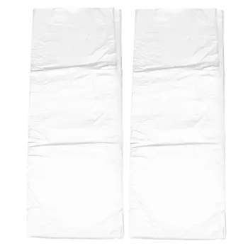 

100pcs in 2 Bags Disposable Hairdressing Cloth One Time Waterproof Transparent Shawl for Women Men Hair Dyeing(White)