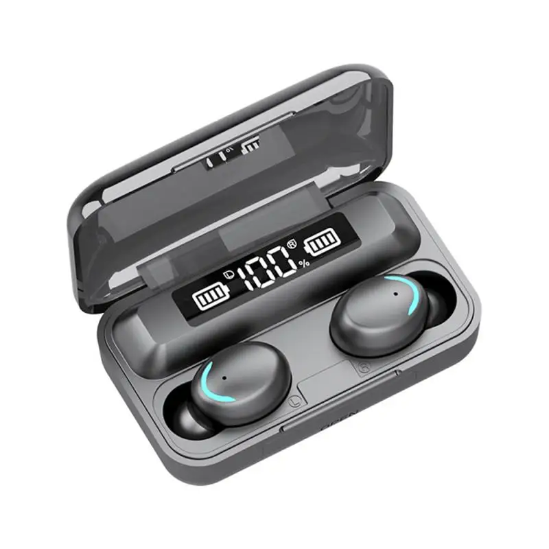 Новый F9 5 Bluetooth 0 наушники беспроводные TWS светодиодный дисплей с 1200mAh Банк