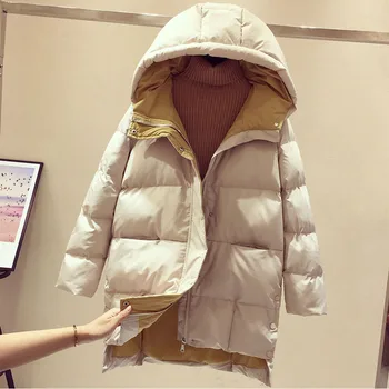 

2020 Winter Women Jacket Long Hooded Cotton Padded Female Coat High Quality Warm Outwear Womens Parka Manteau Femme Hiver P787