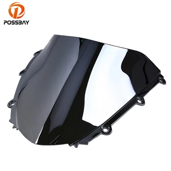 

POSSBAY Motorcycle Windshield Bike Wind Deflector Double Bubble Cafe Racer for Honda CBR1000RR 2004-2007 Scooter Windscreen