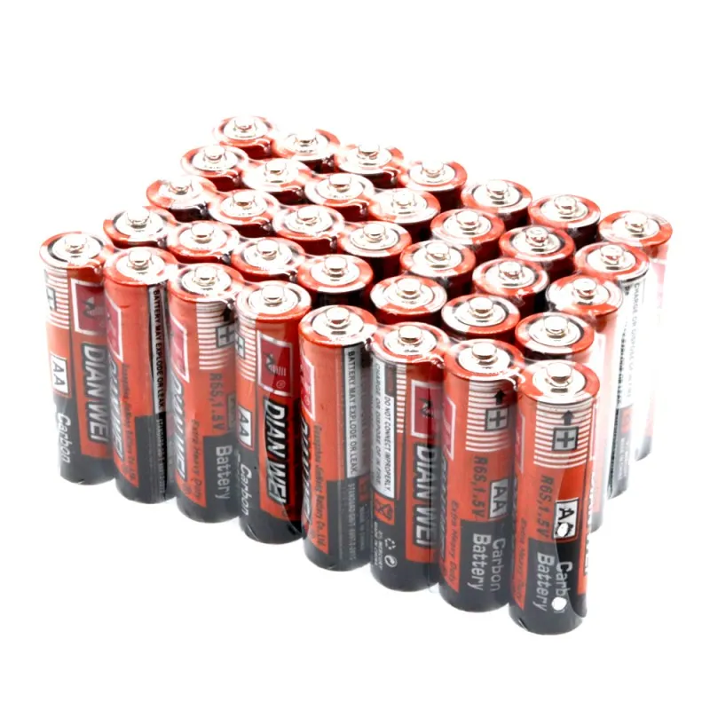 20 шт AA Батарея 1,5 V LR6 AM3 E91 MN1500 сухие щелочные батарейки