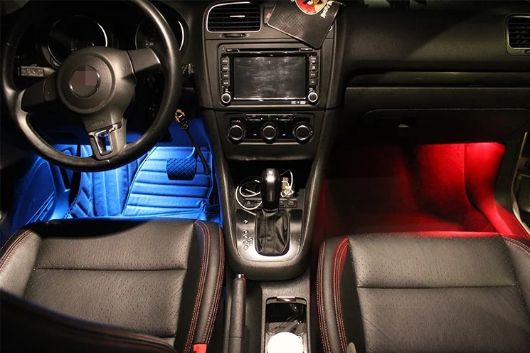 Светодиодный фонарь для ног CHESHUNZAI VW CC / Sagitar magotan Tiguan Touran Golf 6|led foot|foot ledfoot lamp |