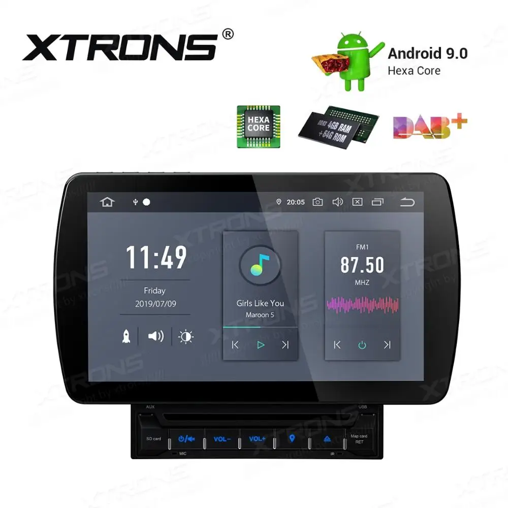 Discount 10.1" Android 9.0 OS 2 Din Car DVD Multimedia Two Din Car Navigation GPS Double Din Car Radio with HDMI Output Function Support 1