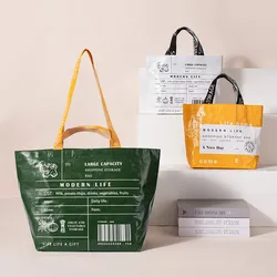 New Women Large Shopping Bag Waterproof Reusable Nylon Personalized Storage Handbag Fashion Shoulder Bag Reusable Grocery Bag