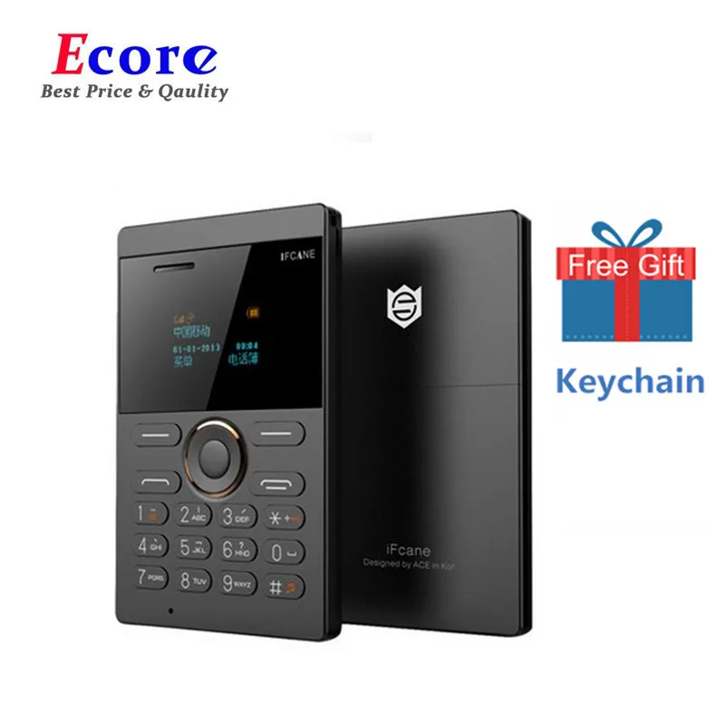 Скидка! 2016 Новый ультратонкий мобильный телефон IFCANE E1 GSM Bluetooth английская русская