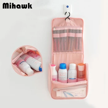 

Mihawk Women Cosmetic Bag Hanging Make Up Toiletries Wash Pouch Travel Beauty Lipstick Perfume Makeup Tote Organizer Accessories