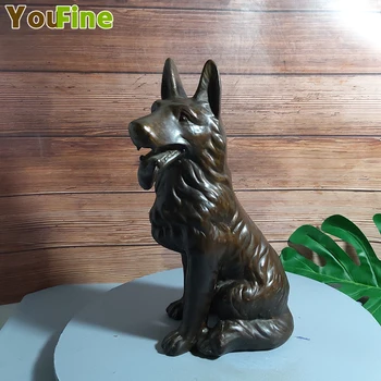 

Pure copper dog ornaments Pure copper dog ornaments Full copper wolf dog home decorations ornaments Crafts gifts copper dog masc