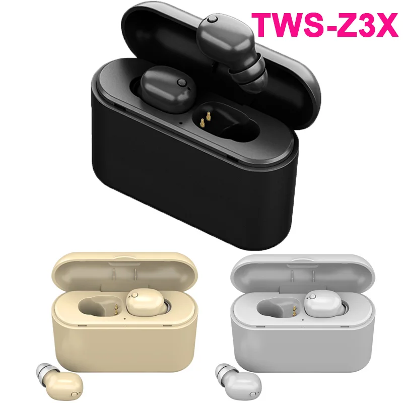 

TWS Z3X HIFI Mini Bluetooth Earphone with Mic Wireless Headset Music Earbud Bluetooth 4.2 Noise Canceling With Charging Box